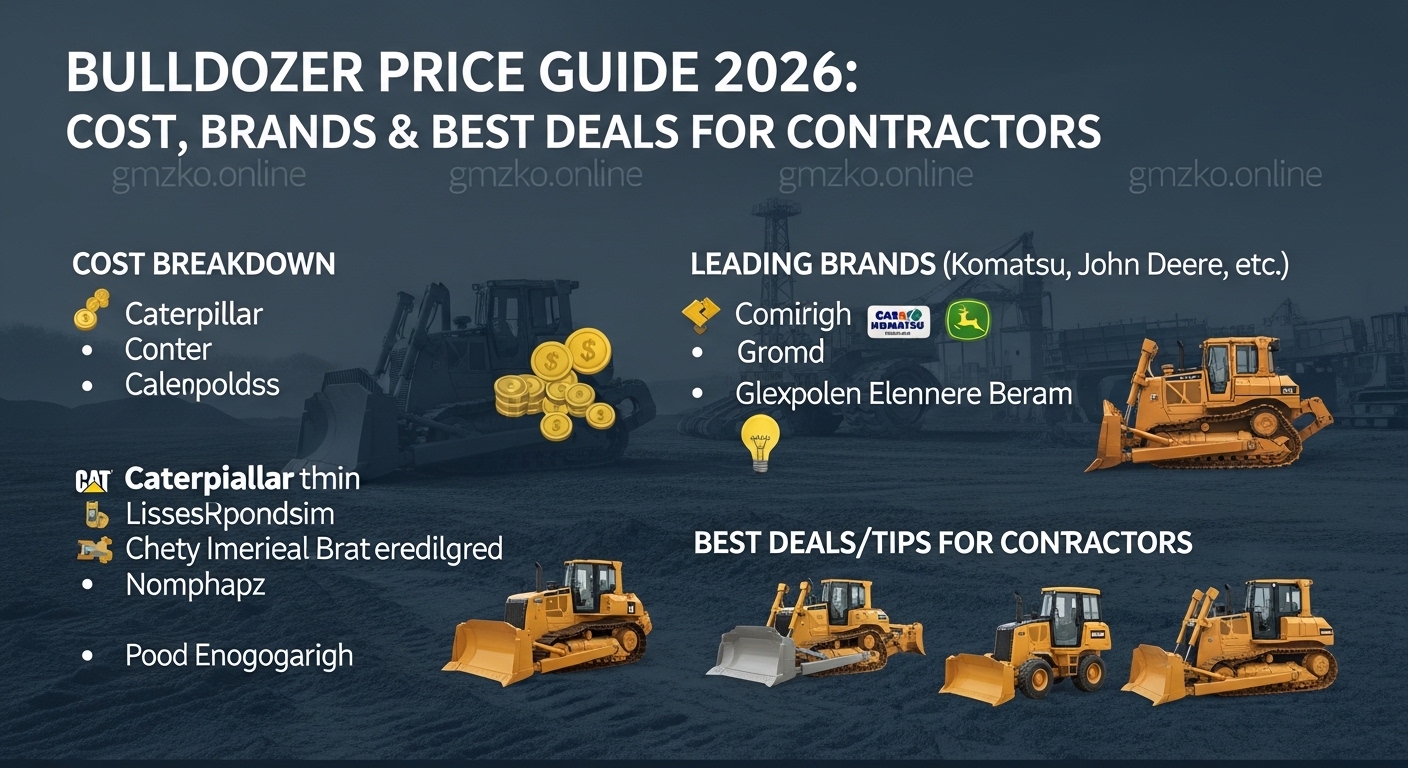Komatsu Ltd. bulldozer cost comparison 2026 construction equipment